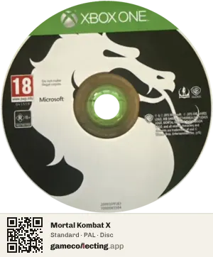 Mortal Kombat X Xbox One, PAL disc