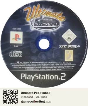 Ultimate Pro-Pinball PlayStation 2, PAL disc