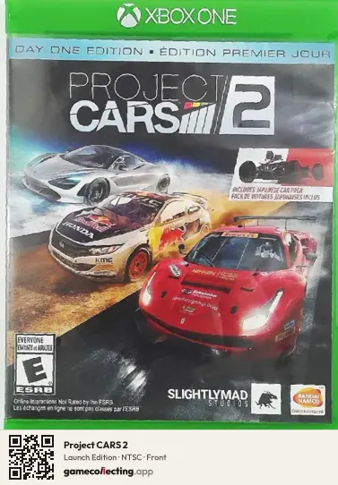 Project CARS 2 Xbox One, NTSC box front