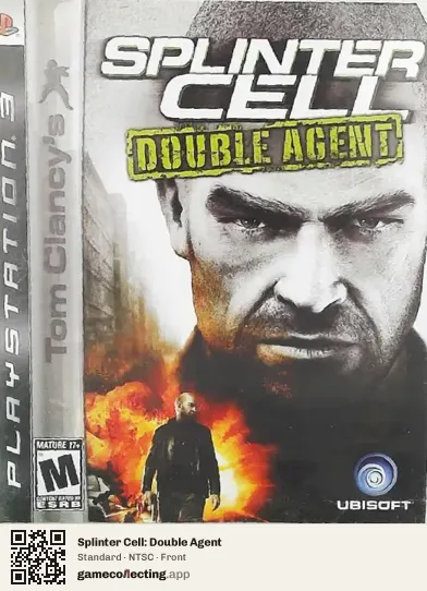 Splinter Cell: Double Agent PlayStation 3, NTSC box front
