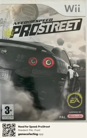 Need for Speed: ProStreet Nintendo Wii, PAL box front