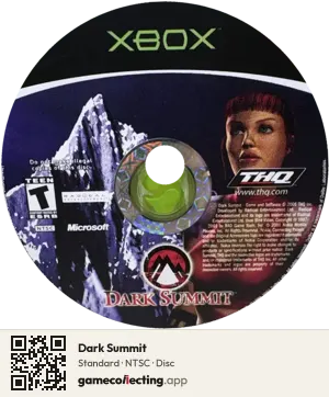 Dark Summit Xbox, NTSC disc