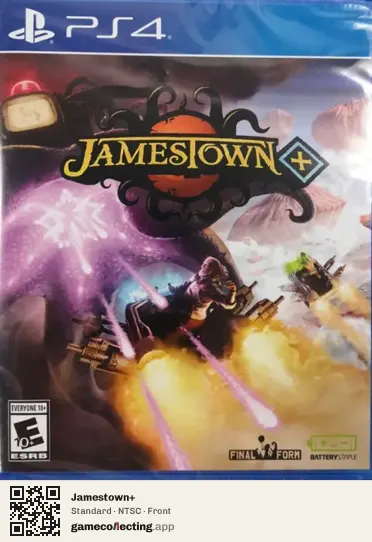Jamestown+ PlayStation 4, NTSC box front