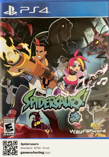 Spidersaurs PlayStation 4, NTSC box front