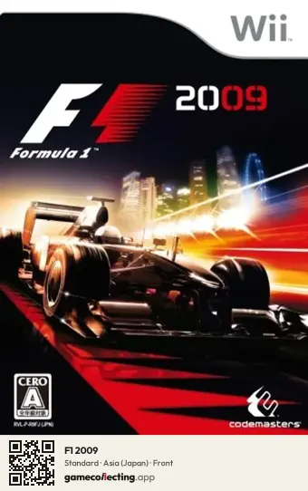 F1 2009 Nintendo Wii, Asia box front