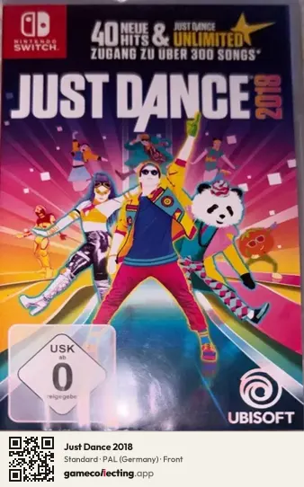 Just Dance 2018 Nintendo Switch, Germany box front