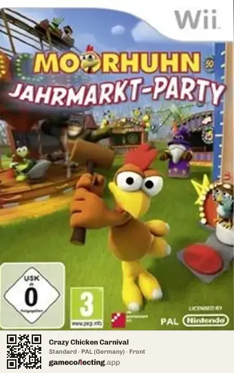 Crazy Chicken Carnival Nintendo Wii, Germany box front