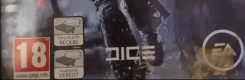 Battlefield 4, the PEGI square on its front
