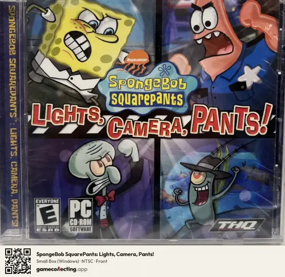 SpongeBob SquarePants: Lights, Camera, Pants! Computer, NTSC box front