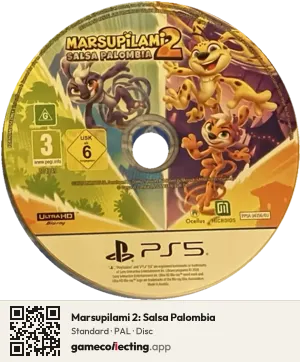 Marsupilami 2: Salsa Palombia PlayStation 5, PAL disc