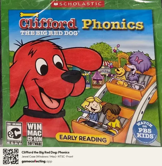 Clifford the Big Red Dog: Phonics Computer, NTSC box front