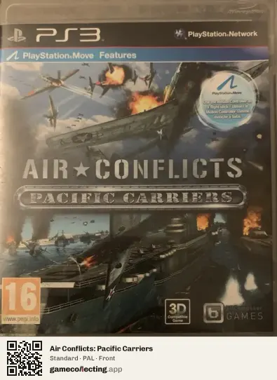 Air Conflicts: Pacific Carriers PlayStation 3, PAL box front