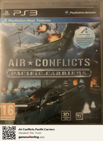 Air Conflicts: Pacific Carriers PlayStation 3, PAL box front