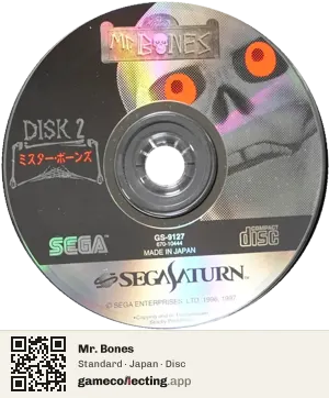 Mr. Bones Sega Saturn, Japan disc