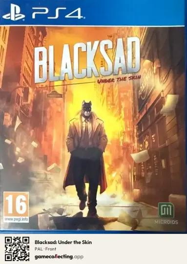Blacksad: Under the Skin PlayStation 4, PAL box front