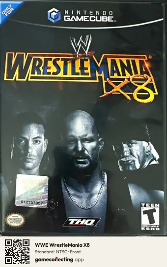 WWE WrestleMania X8 Nintendo GameCube, NTSC box front