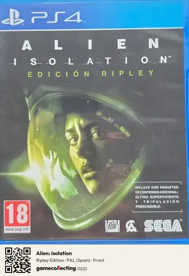 Alien: Isolation PlayStation 4, Spain box front