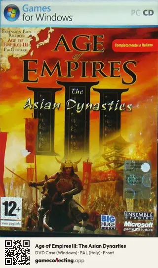 Age of Empires III: The Asian Dynasties Computer, Italy box front