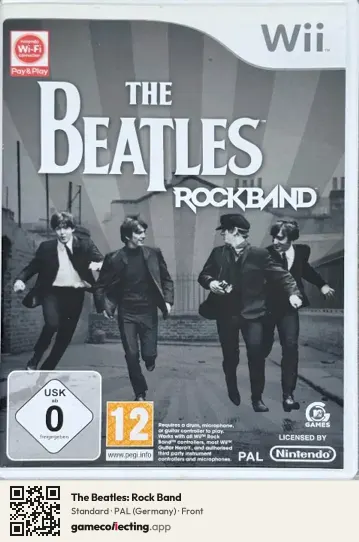The Beatles: Rock Band Nintendo Wii, Germany box front
