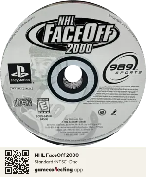 NHL FaceOff 2000 PlayStation, NTSC disc