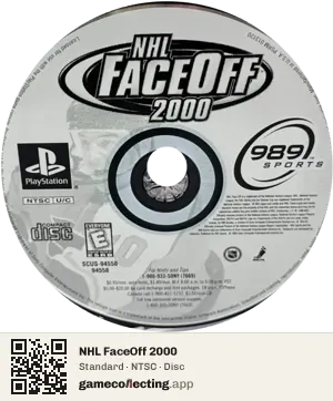NHL FaceOff 2000 PlayStation, NTSC disc