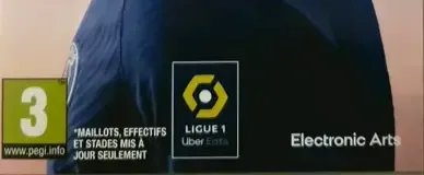 FIFA 22, the PEGI square on its front