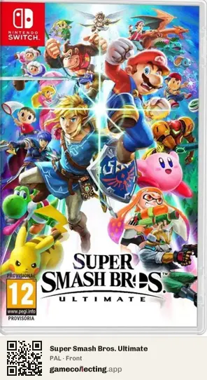Super Smash Bros. Ultimate Nintendo Switch, PAL box front