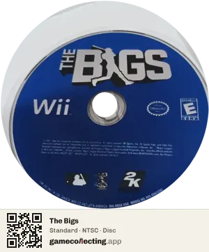 The Bigs Nintendo Wii, NTSC disc