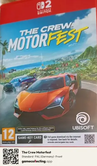 The Crew Motorfest Nintendo Switch 2, Germany box front