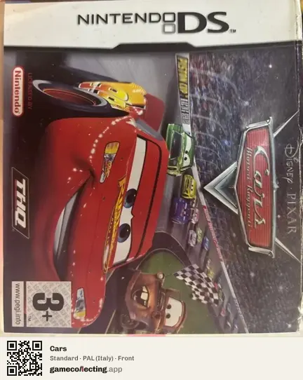 Cars Nintendo DS, Italy box front
