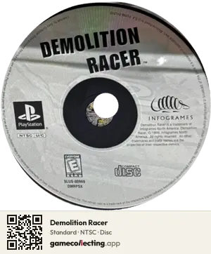 Demolition Racer PlayStation, NTSC disc