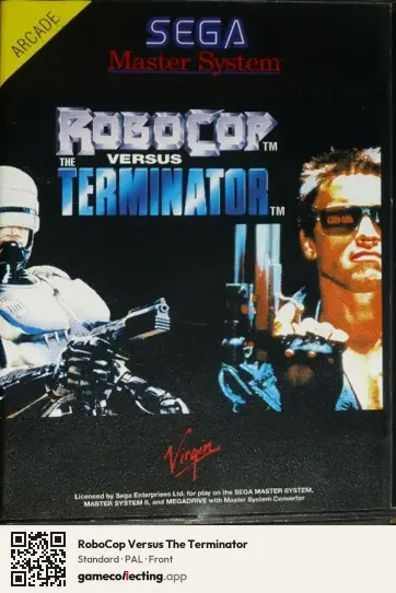 RoboCop Versus The Terminator Sega Master System, PAL box front