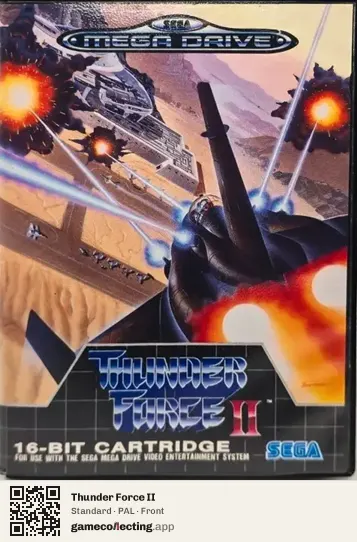 Thunder Force II Sega Mega Drive / Genesis, PAL box front