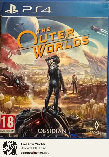The Outer Worlds PlayStation 4, PAL box front
