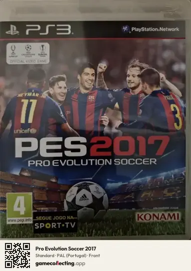 Pro Evolution Soccer 2017 PlayStation 3, Portugal box front