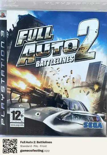 Full Auto 2: Battlelines PlayStation 3, PAL box front