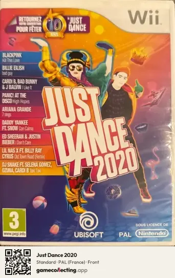 Just Dance 2020 Nintendo Wii, France box front
