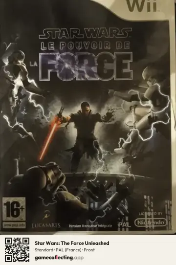 Star Wars: The Force Unleashed Nintendo Wii, France box front