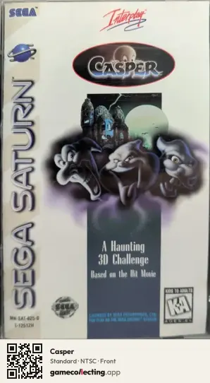 Casper Sega Saturn, NTSC box front