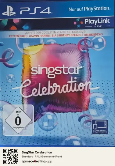 SingStar Celebration PlayStation 4, Germany box front