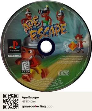 Ape Escape PlayStation, NTSC disc