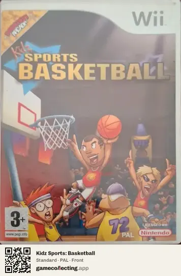 Kidz Sports: Basketball Nintendo Wii, PAL box front