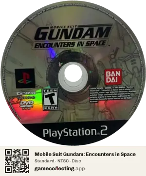 Mobile Suit Gundam: Encounters in Space PlayStation 2, NTSC disc