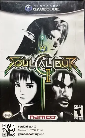 SoulCalibur II Nintendo GameCube, NTSC box front