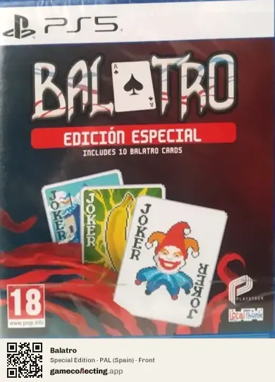 Balatro PlayStation 5, Spain box front