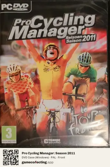 Pro Cycling Manager: Season 2011 Computer, PAL box front