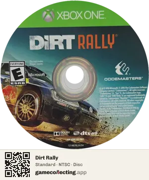 Dirt Rally Xbox One, NTSC disc