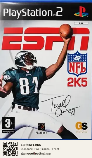 ESPN NFL 2K5 PlayStation 2, France box front