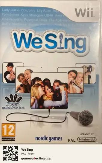 We Sing Nintendo Wii, PAL box front