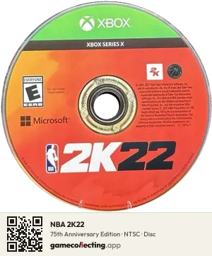 NBA 2K22 Xbox Series X, NTSC disc